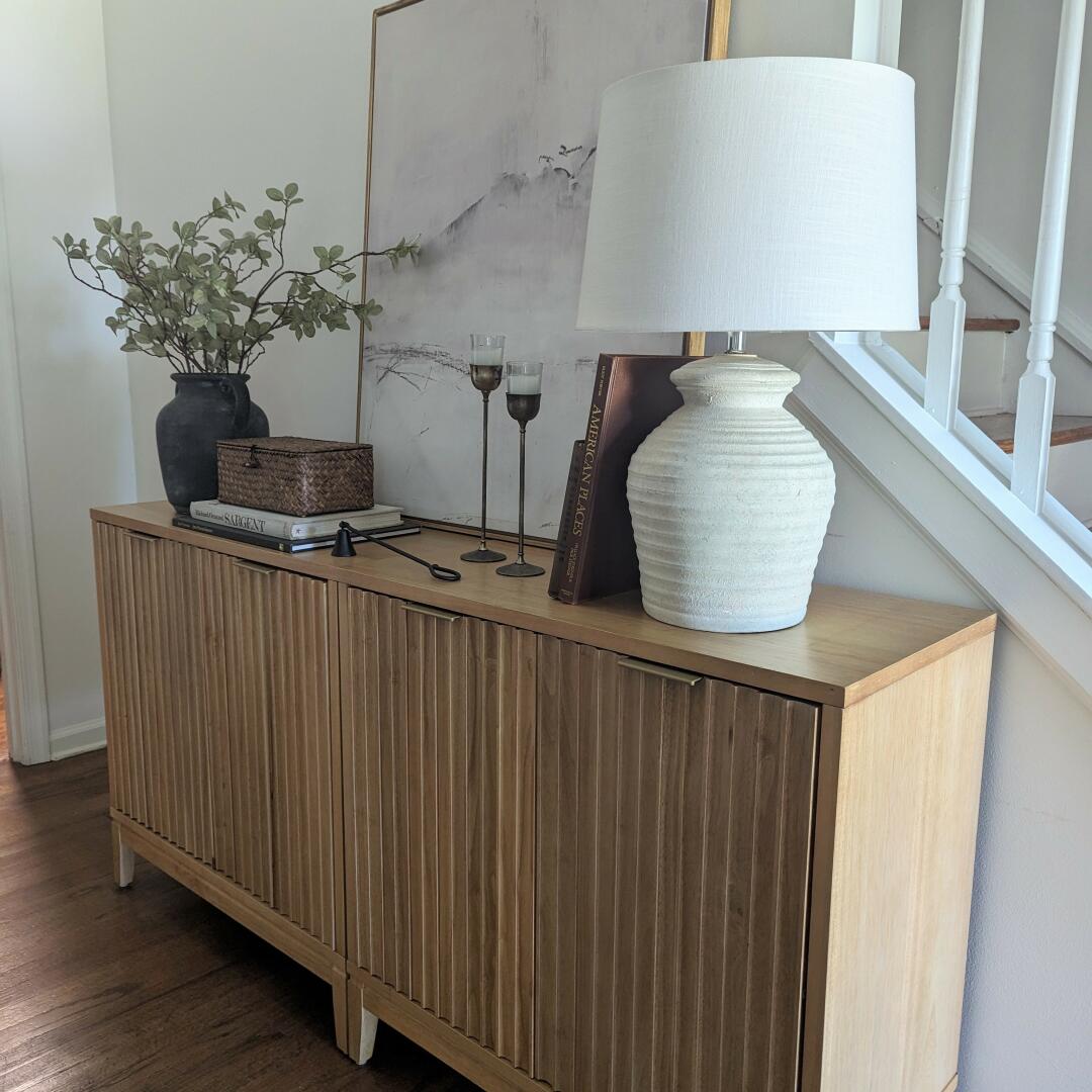 Bohemian Jasper Warm Pine Wood Storage Cabinet Doors | Nathan James