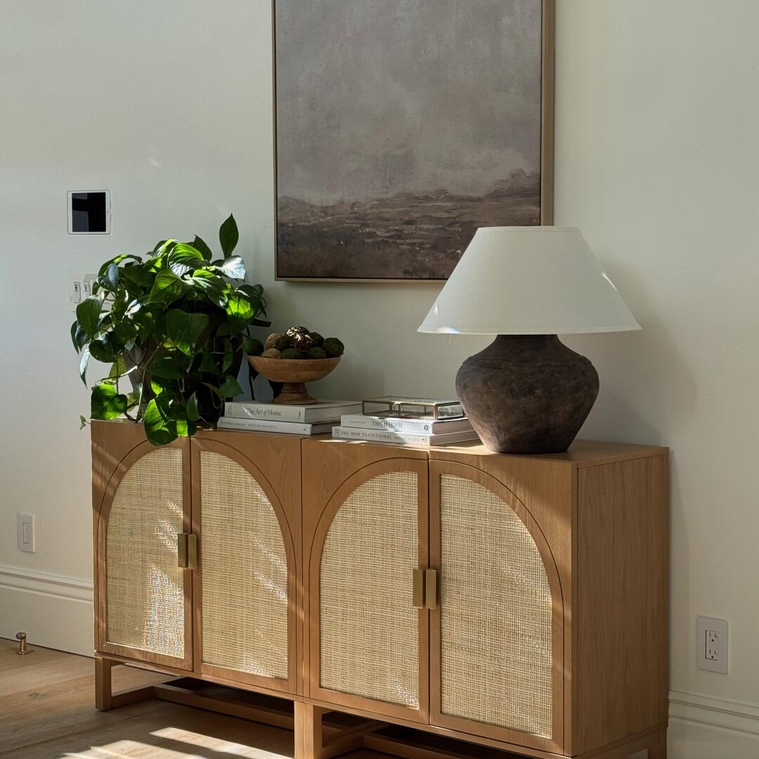 Paxton Credenza Raw Oak Set of 2 Arched | Nathan James
