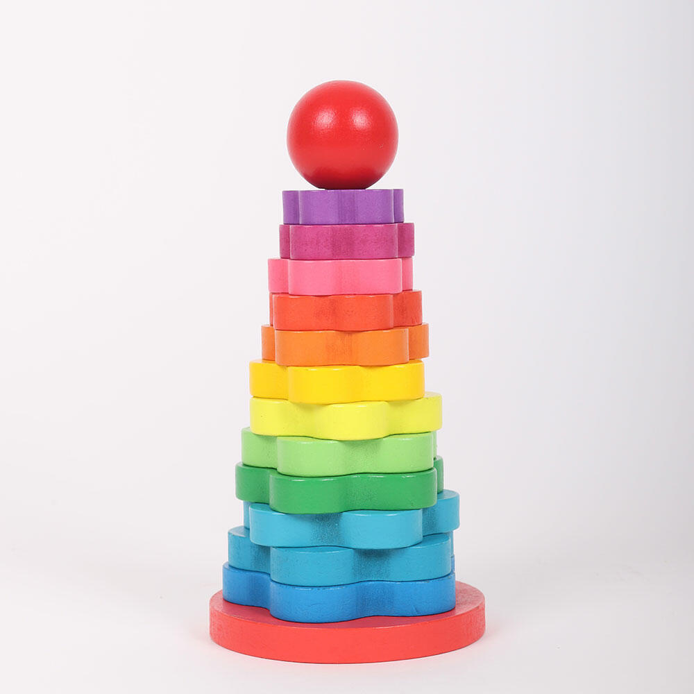 Rainbow stacking rings clearance