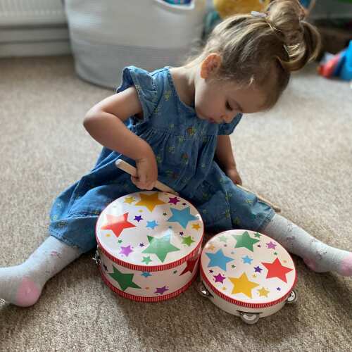 Kids Musical Instrument - Wooden Tambourine base