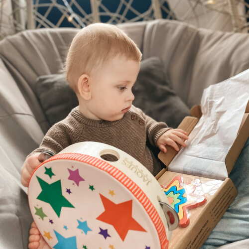 Kids Musical Instrument - Wooden Tambourine base