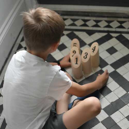 Skittles Game - Wooden Number Skittles base