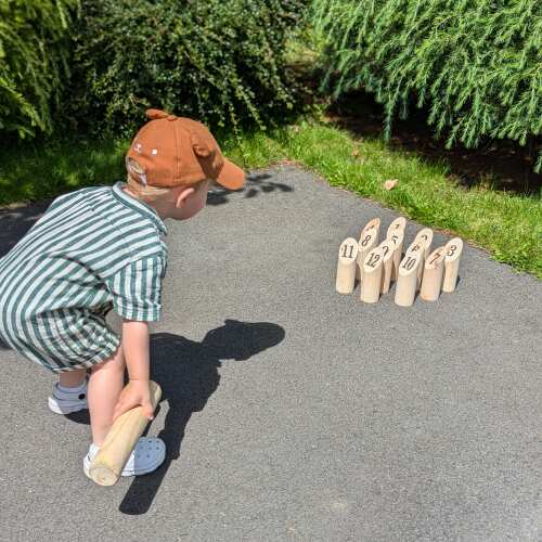 Skittles Game - Wooden Number Skittles base