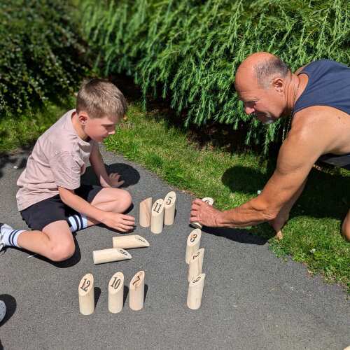 Skittles Game - Wooden Number Skittles base