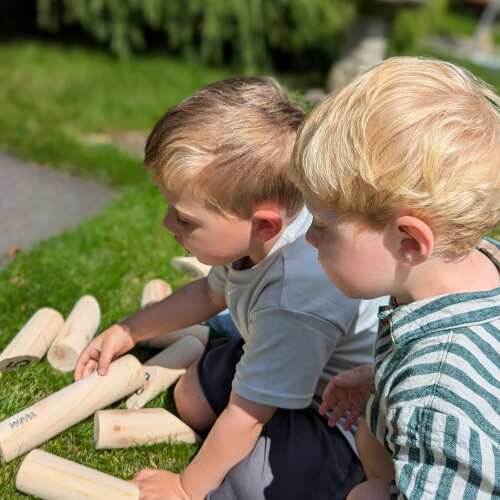 Skittles Game - Wooden Number Skittles base