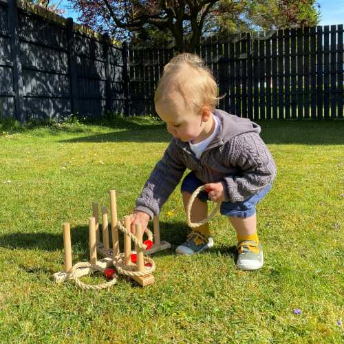 Nine Pin Quoits - Garden Game base