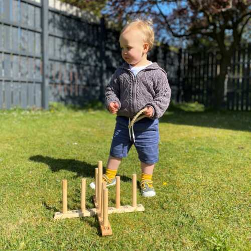 Nine Pin Quoits - Garden Game base