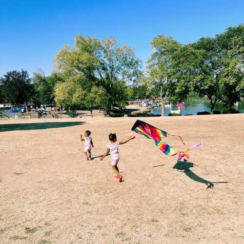 Colourful Kids Kite - Garden Toy base