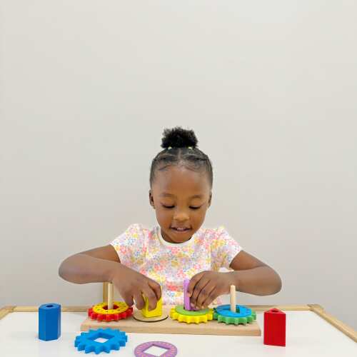 Wooden Gear Puzzle - Kids Puzzle Board base