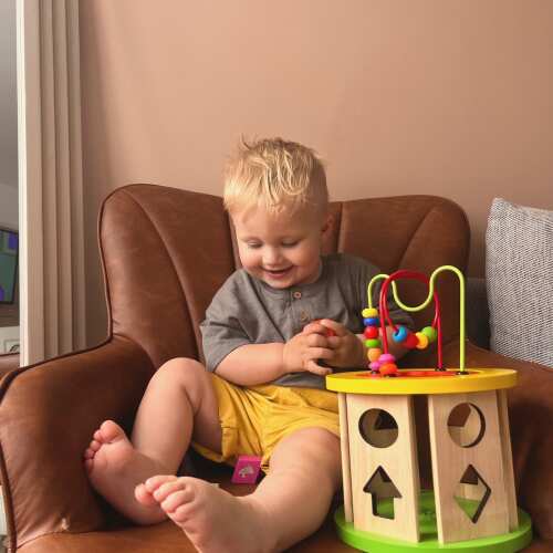 Wooden Activity Cube - Activity Cube for Toddlers base