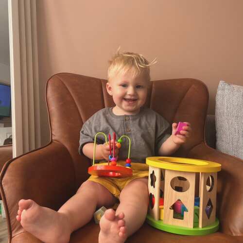 Wooden Activity Cube - Activity Cube for Toddlers base