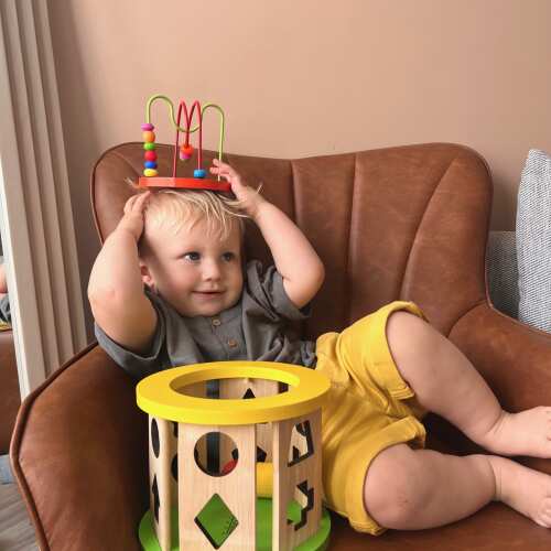 Wooden Activity Cube - Activity Cube for Toddlers base