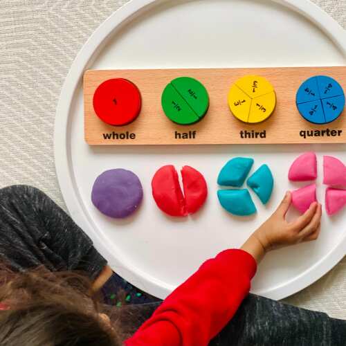 Fractions Shape Puzzle - Learning Toy