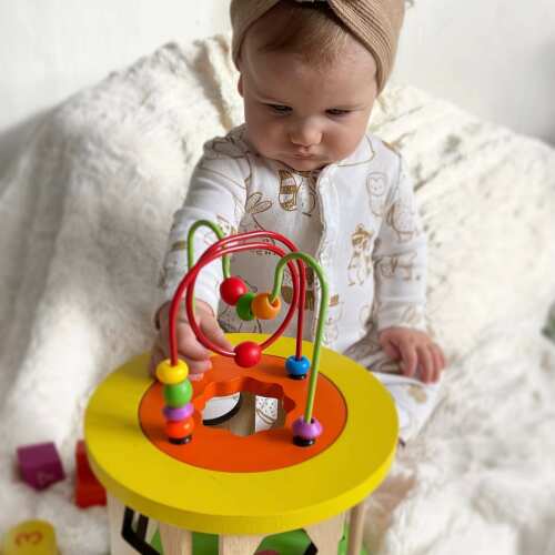 Wooden Activity Cube - Activity Cube for Toddlers base