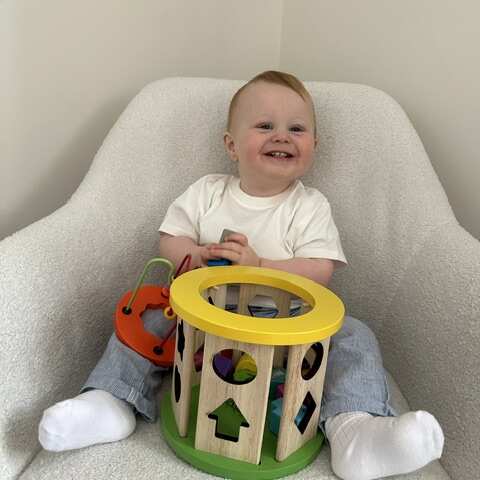 Wooden Activity Cube - Activity Cube for Toddlers base