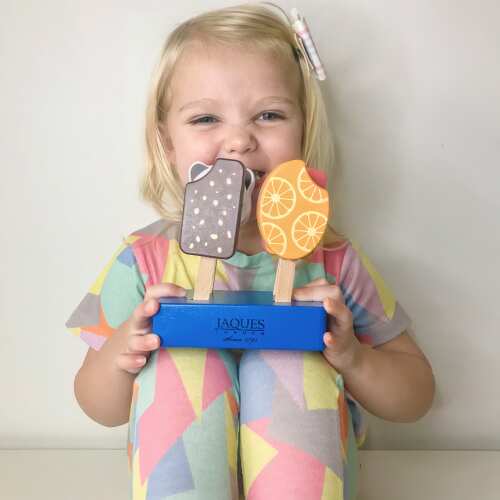 Wooden Ice Lollies - Wooden Play Food base