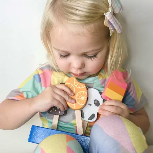 Wooden Ice Lollies - Wooden Play Food base