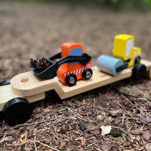 Toy Lorry - Wooden Construction Toy base
