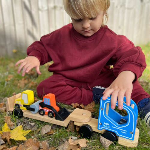 Toy Lorry - Wooden Construction Toy base