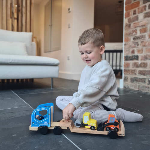 Toy Lorry - Wooden Construction Toy base