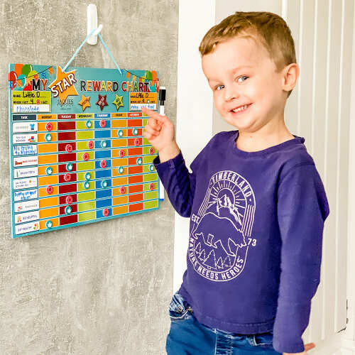 Double Reward Chart - Reward Chart for Kids base