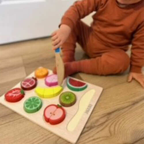 Wooden Fruit Board - Play Food for Kids base