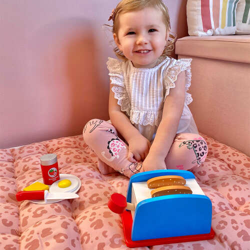Wooden Breakfast Set - Play Food Toy base