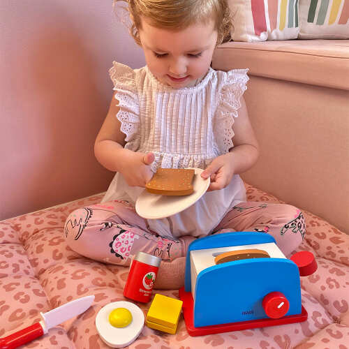 Wooden Breakfast Set - Play Food Toy base