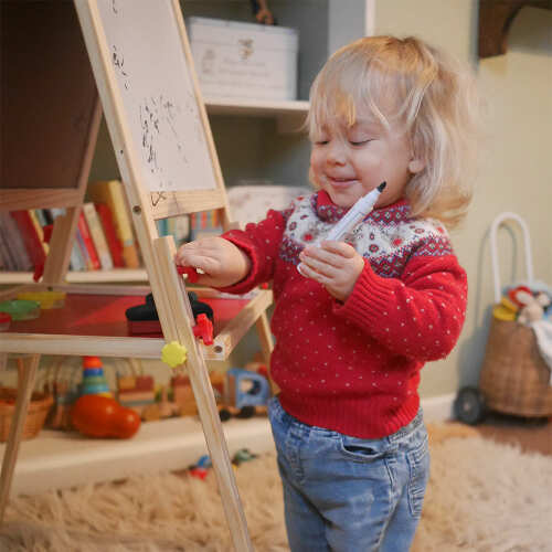Kids Art Easel - Wooden Easel & Stand base