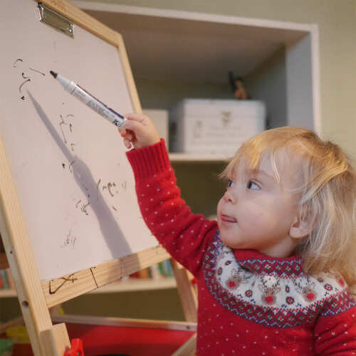 Kids Art Easel - Wooden Easel & Stand base