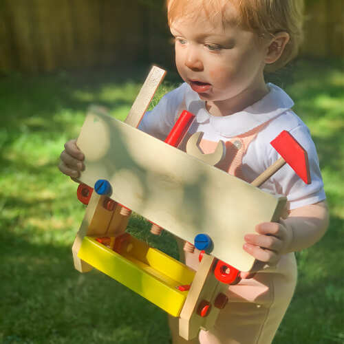 Wooden Tool Bench - Construction Toy base