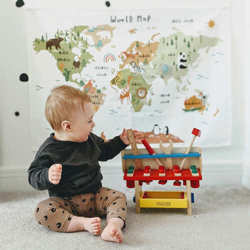 Wooden Tool Bench - Construction Toy base