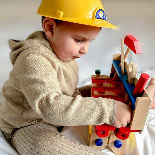 Wooden Tool Bench - Construction Toy base