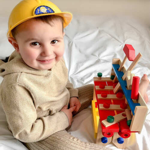 Wooden Tool Bench - Construction Toy base