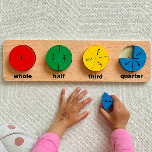Fractions Shape Puzzle - Learning Toy