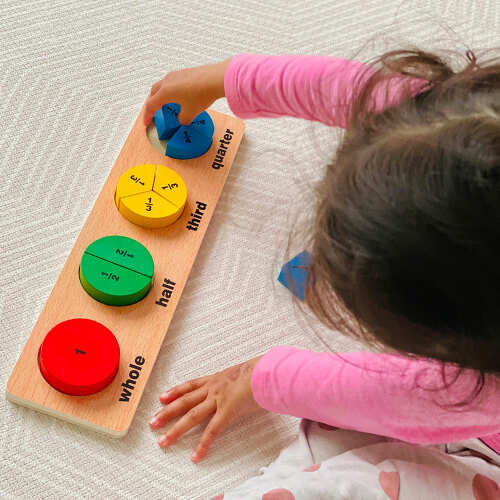 Fractions Shape Puzzle - Learning Toy