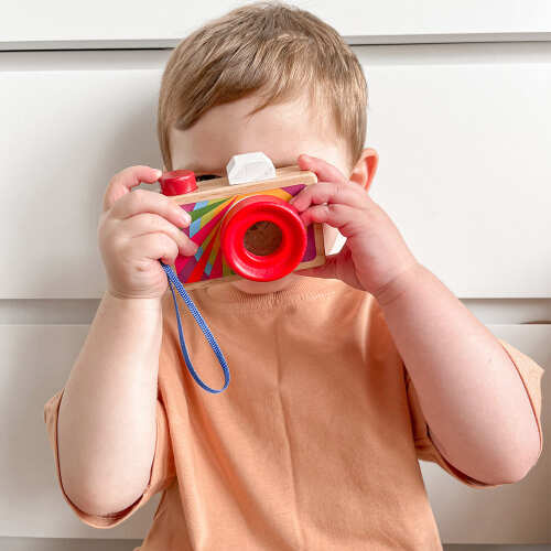 Pretend Play - Wooden Camera Toy base