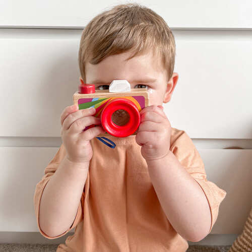 Pretend Play - Wooden Camera Toy base