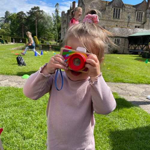 Pretend Play - Wooden Camera Toy base