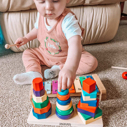 Colour Stacker - Wooden Stacking Toy
