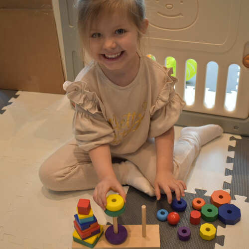 Colour Stacker - Wooden Stacking Toy