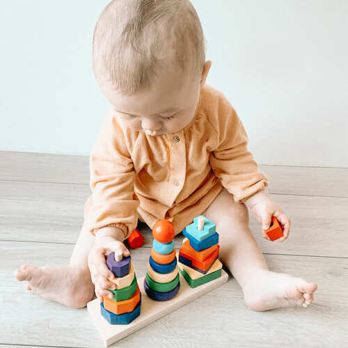 Colour Stacker - Wooden Stacking Toy