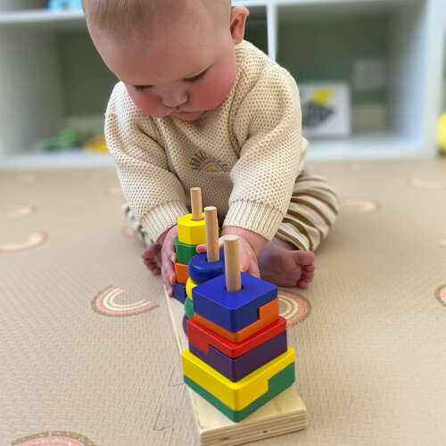 Colour Stacker - Wooden Stacking Toy