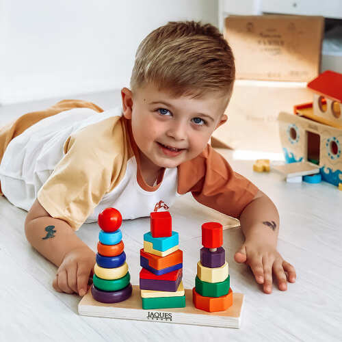 Colour Stacker - Wooden Stacking Toy
