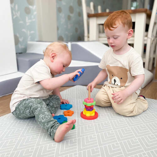 Stacking Rings Toy - Wooden Rainbow Toy