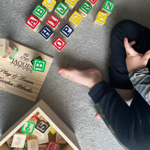 Alphabet Wooden Blocks - Kids Building Blocks base