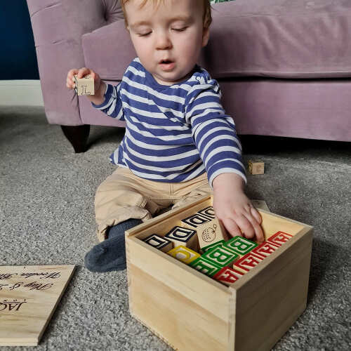Alphabet Wooden Blocks - Kids Building Blocks base