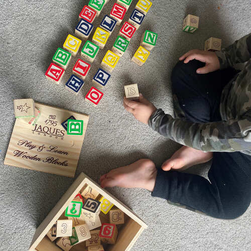 Alphabet Wooden Blocks - Kids Building Blocks base