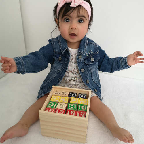 Alphabet Wooden Blocks - Kids Building Blocks base