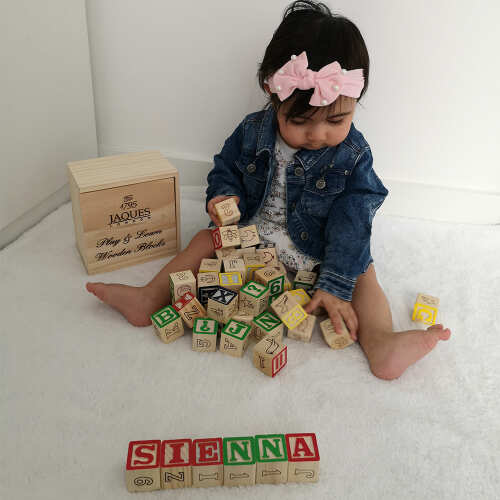 Alphabet Wooden Blocks - Kids Building Blocks base